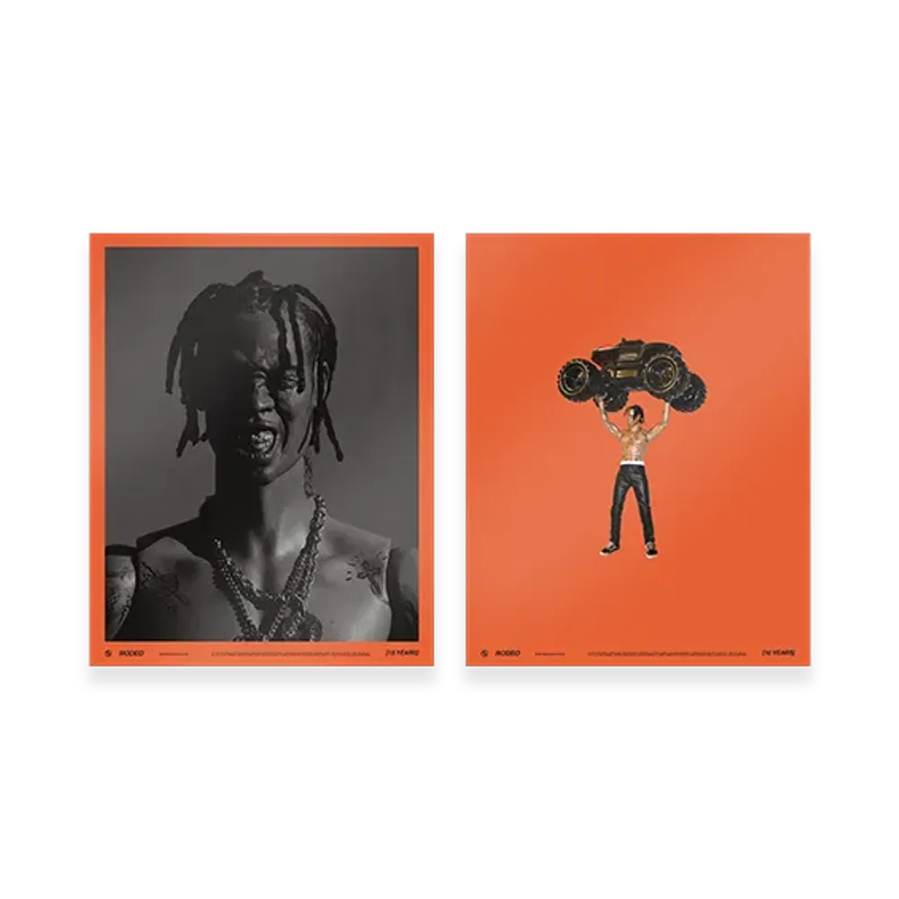 Travis Scott Cactus Jack x RODEO 10 Years Poster Pack I "Multi"