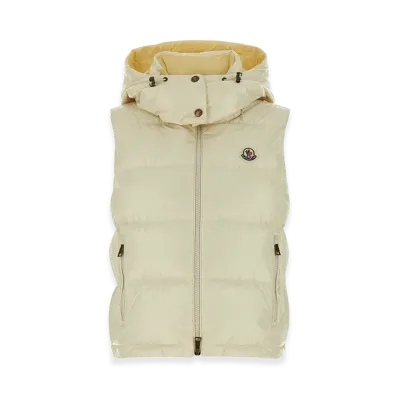 MONCLER Women's Nylon Niverolle Down Jacket "Yellow/Cream"
