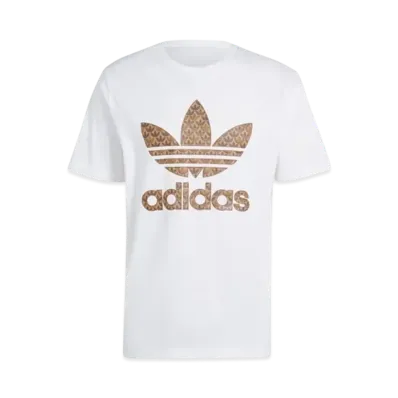 adidas Classic Monogram Graphic Short Sleeve T-Shirt "White/Earth Strata"