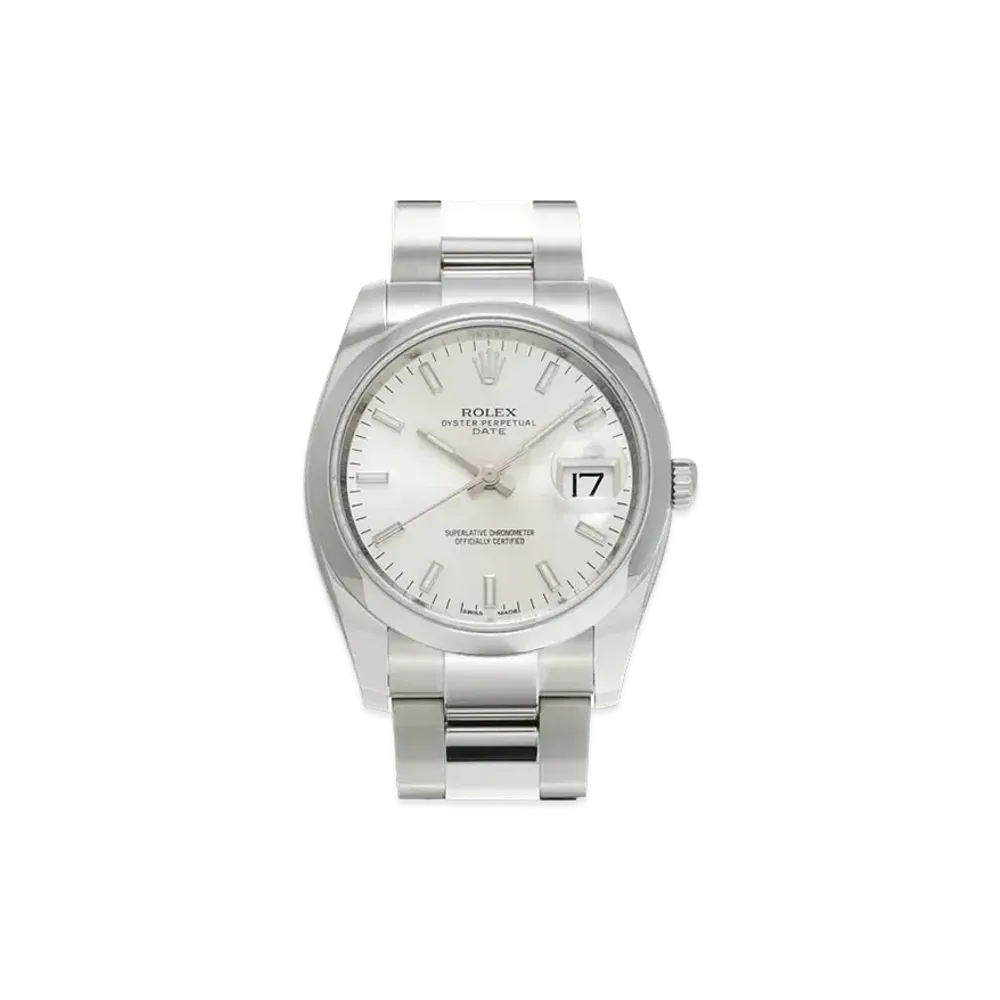 ROLEX Oyster Perpetual Date "Silver/Stainless Steel"