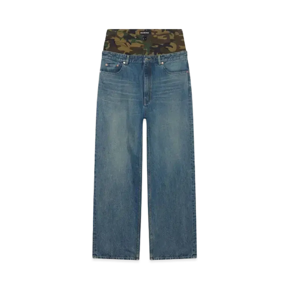 Balenciaga DoubleWaistBand Pants "Denim"