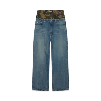 Balenciaga DoubleWaistBand Pants "Denim"