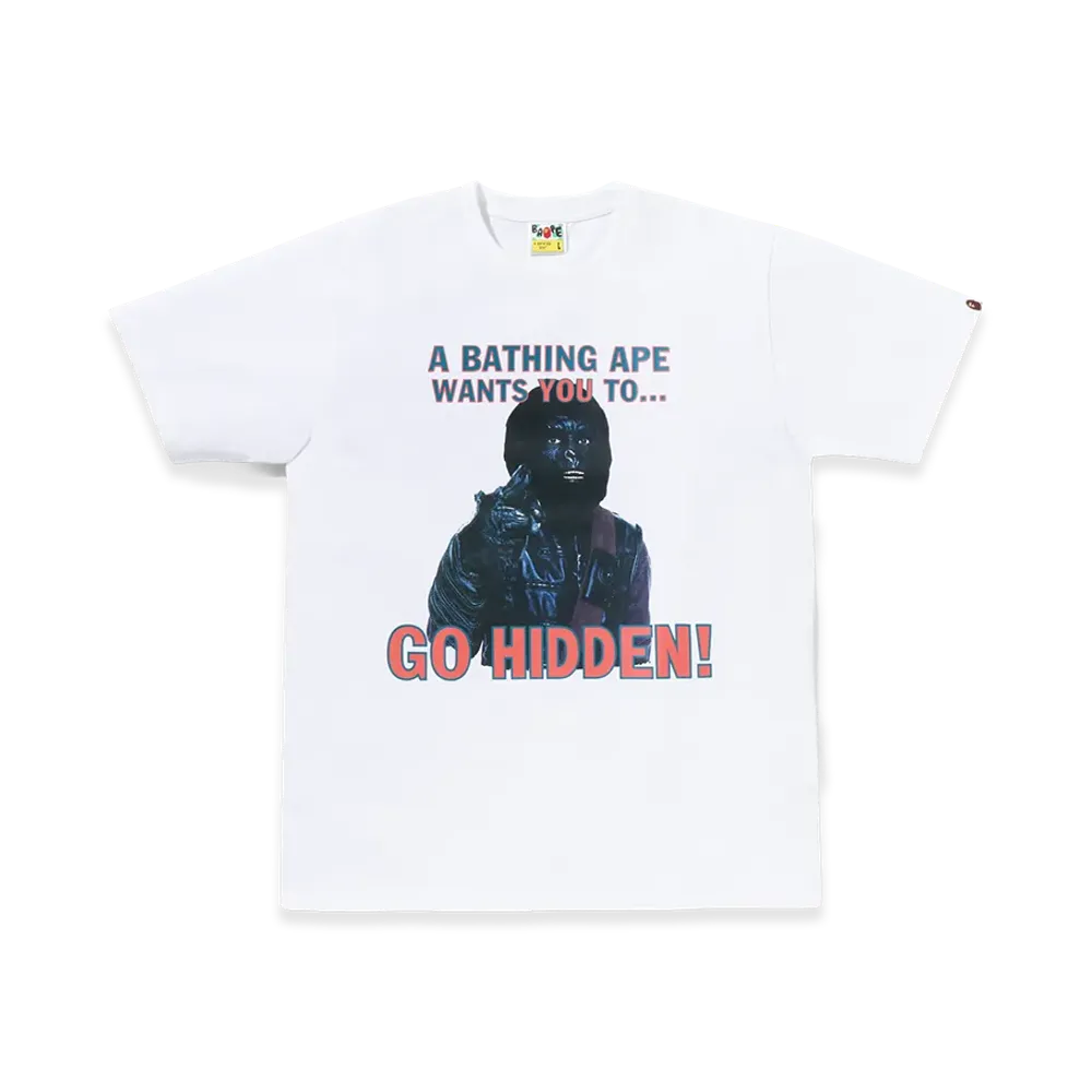 A BATHING APE x HIDDEN Go Hidden Tee "White"