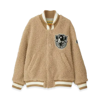 HYSTERIC GLAMOUR Hysteric College Emblem Stadium Jacket "Beige"
