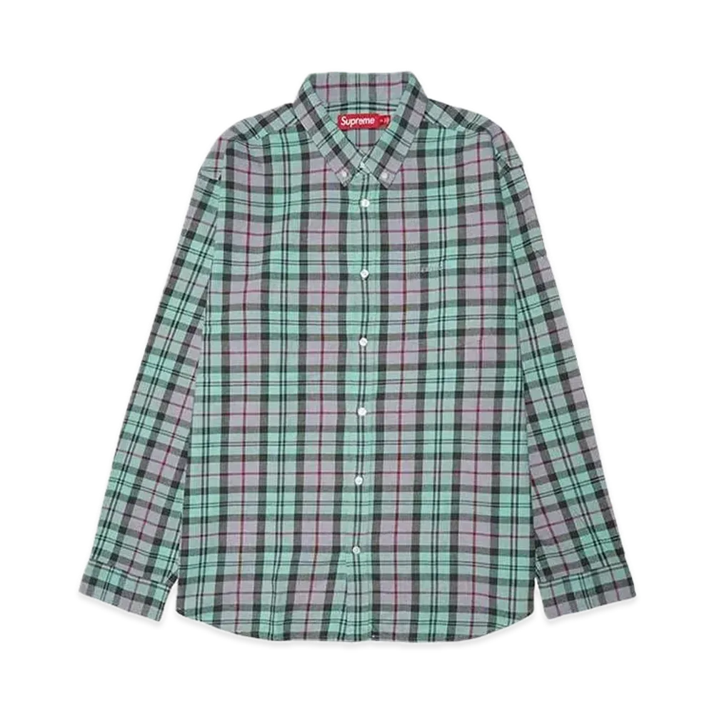 Supreme Plaid Flannel Shirt "Blue" (24FW)