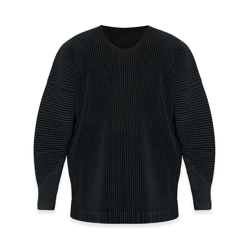 COMME des GARCONS HOMME Polyester Long Sleeve T-Shirt "Black"