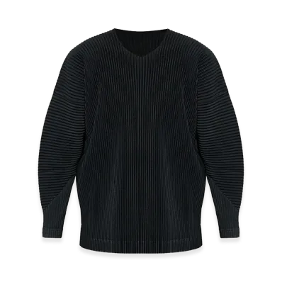 COMME des GARCONS HOMME Polyester Long Sleeve T-Shirt "Black"