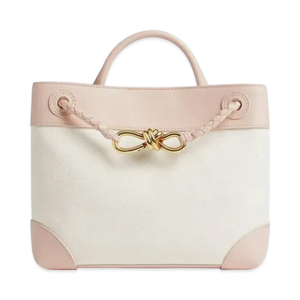 Bottega Veneta Small Andiamo "White/Cameo"