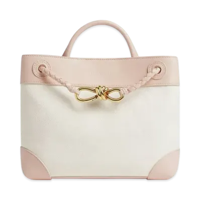 Bottega Veneta Small Andiamo "White/Cameo"