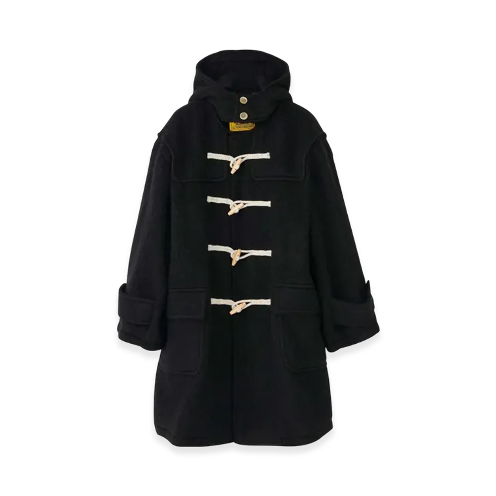 HYSTERIC GLAMOUR Oversized Duffel Coat "Black"