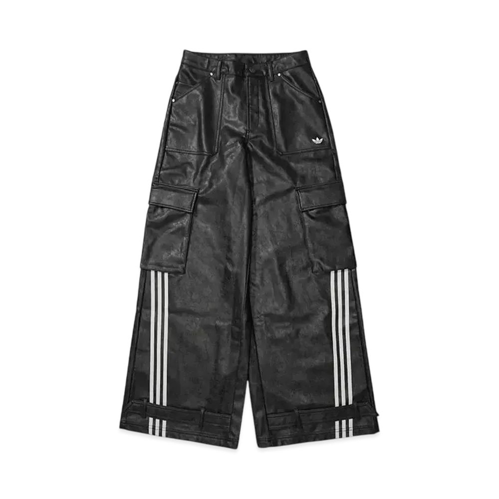 adidas Adilenium Season 3 Vintage Faux Leather Pants "Black"