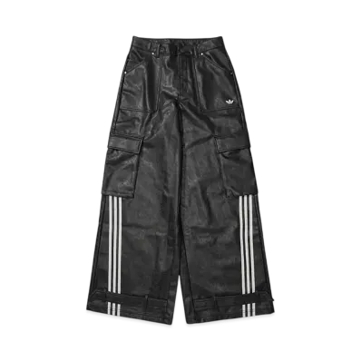 adidas Adilenium Season 3 Vintage Faux Leather Pants "Black"