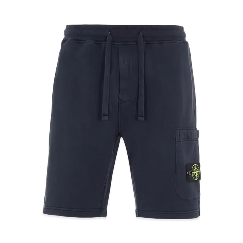 Stone Island 64651 Fleece Bermuda Shorts - 22SS "Navy Blue"