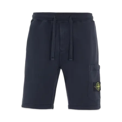 Stone Island 64651 Fleece Bermuda Shorts - 22SS "Navy Blue"