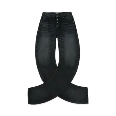 THUG CLUB Parkour Denim Pants "Black"