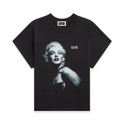 Kith x Marilyn Monroe Women's Glamour Mulberry Vintage Tee "Black"