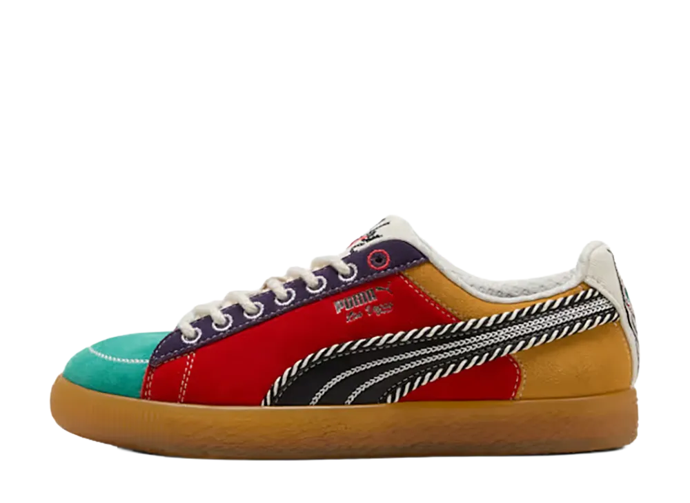 Puma Women's Clyde Las Vegas "Alpine Snow/Vibrant Green/Gum"