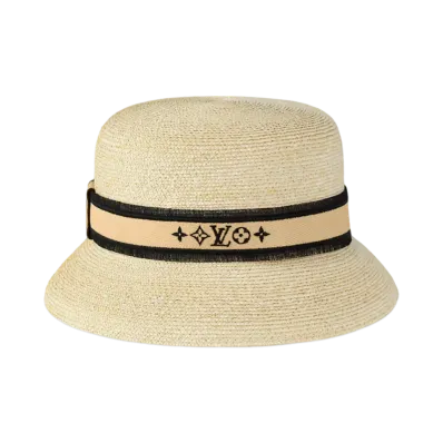 Louis Vuitton LV Straw Bucket Hat "Natural"