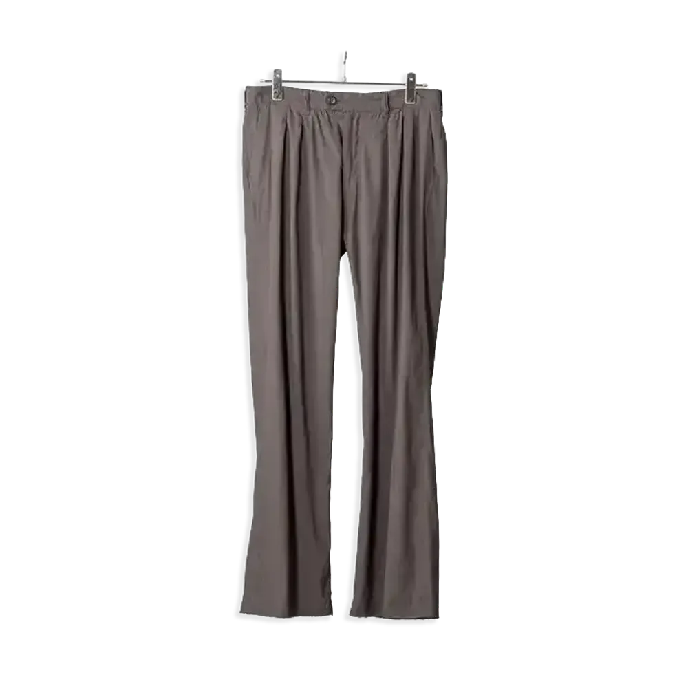ANCELLM L/R Shoe Cut Slacks "Brown"