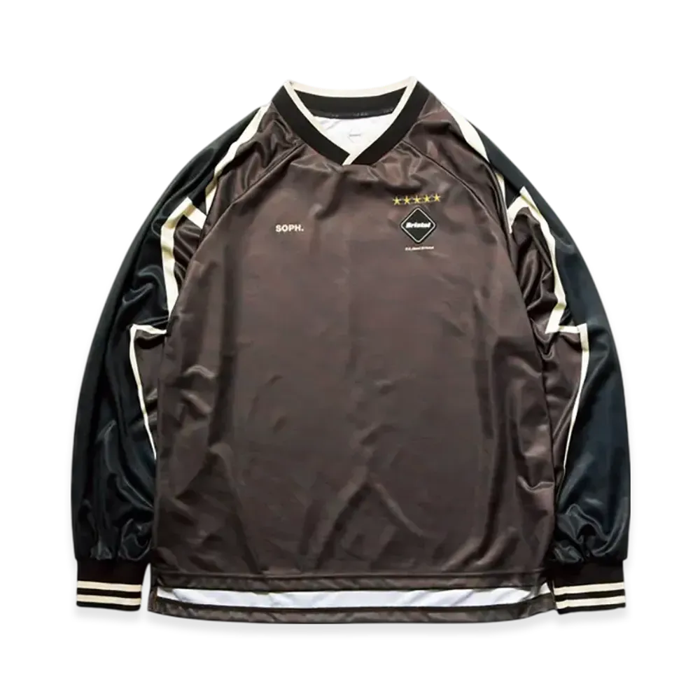 F.C.Real Bristol L/S Oversized Game Shirt "Brown"