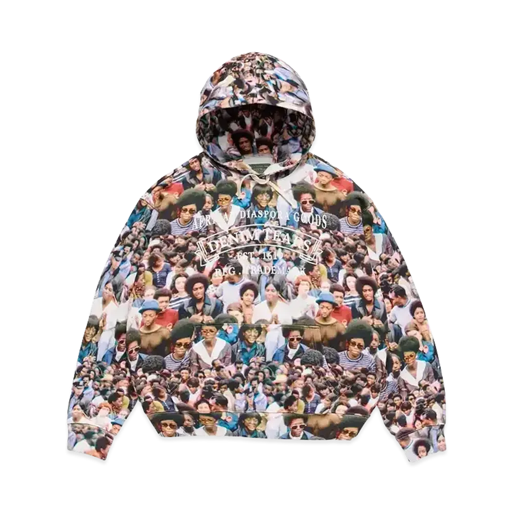 DENIM TEARS Harlem Festival ADG Stamp Hoodie "Multi"