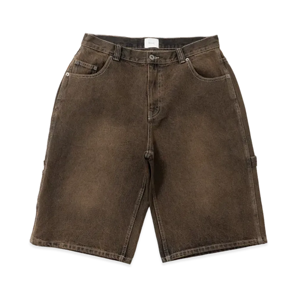 BLESS U Denim Half Pants "Brown"