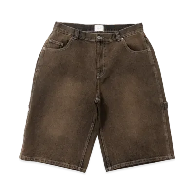 BLESS U Denim Half Pants "Brown"
