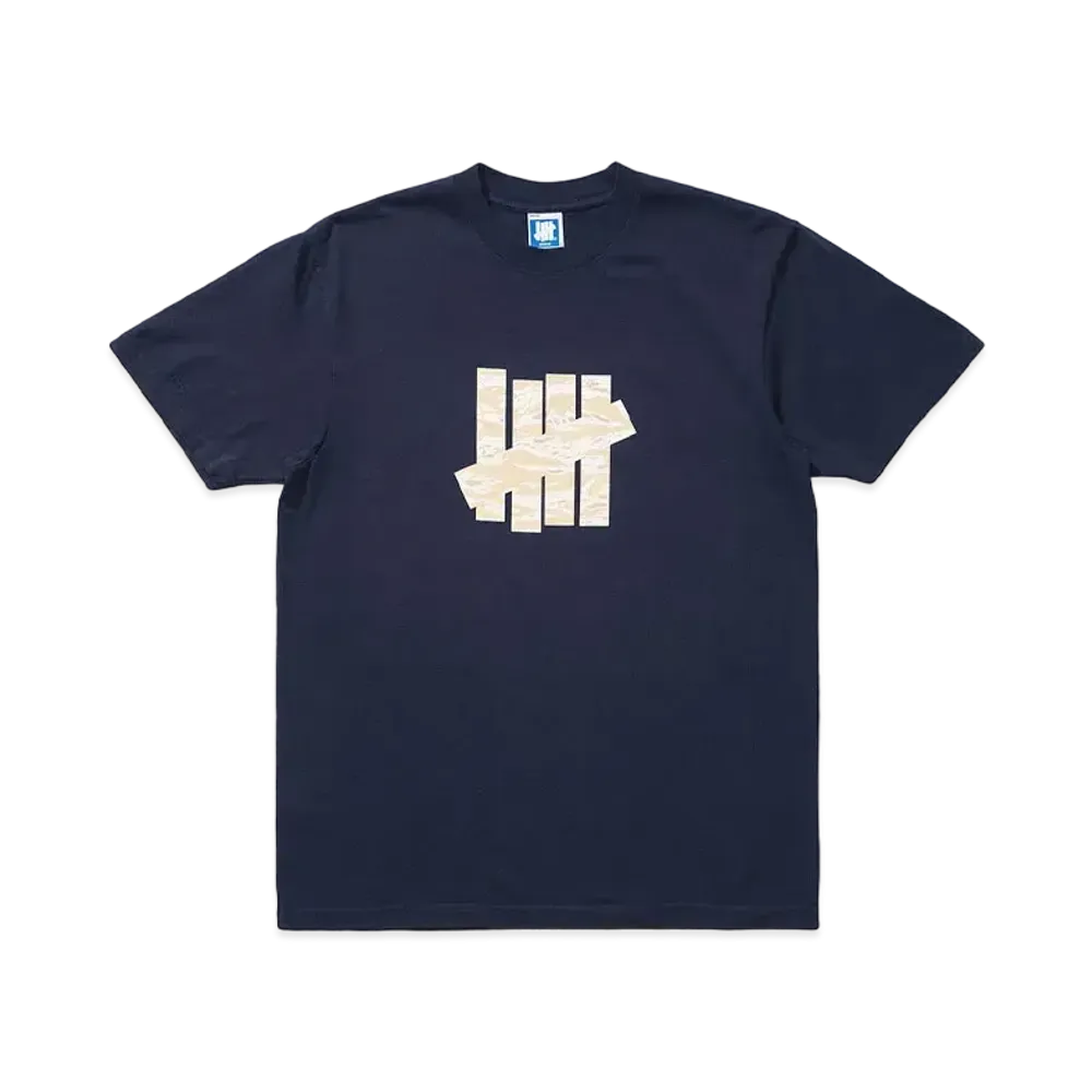 UNDEFEATED TIGER CAMO ICON S/S TEE - 80210 "Navy"
