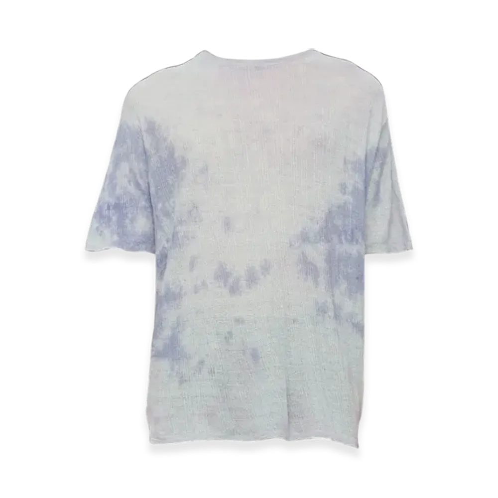 OUR LEGACY Linen Knitted Box T-Shirt "Sky Tie-Dye"