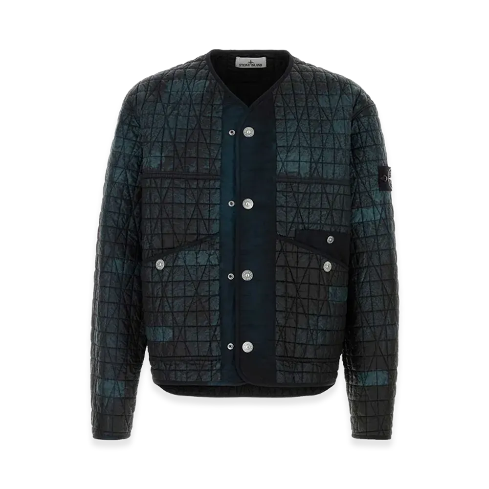 Stone Island Printed Nylon Jacket "Black"