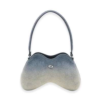 Diesel Double-D Shoulder Double-D-Shoulder Bag In Solarised Denim "Light Blue"