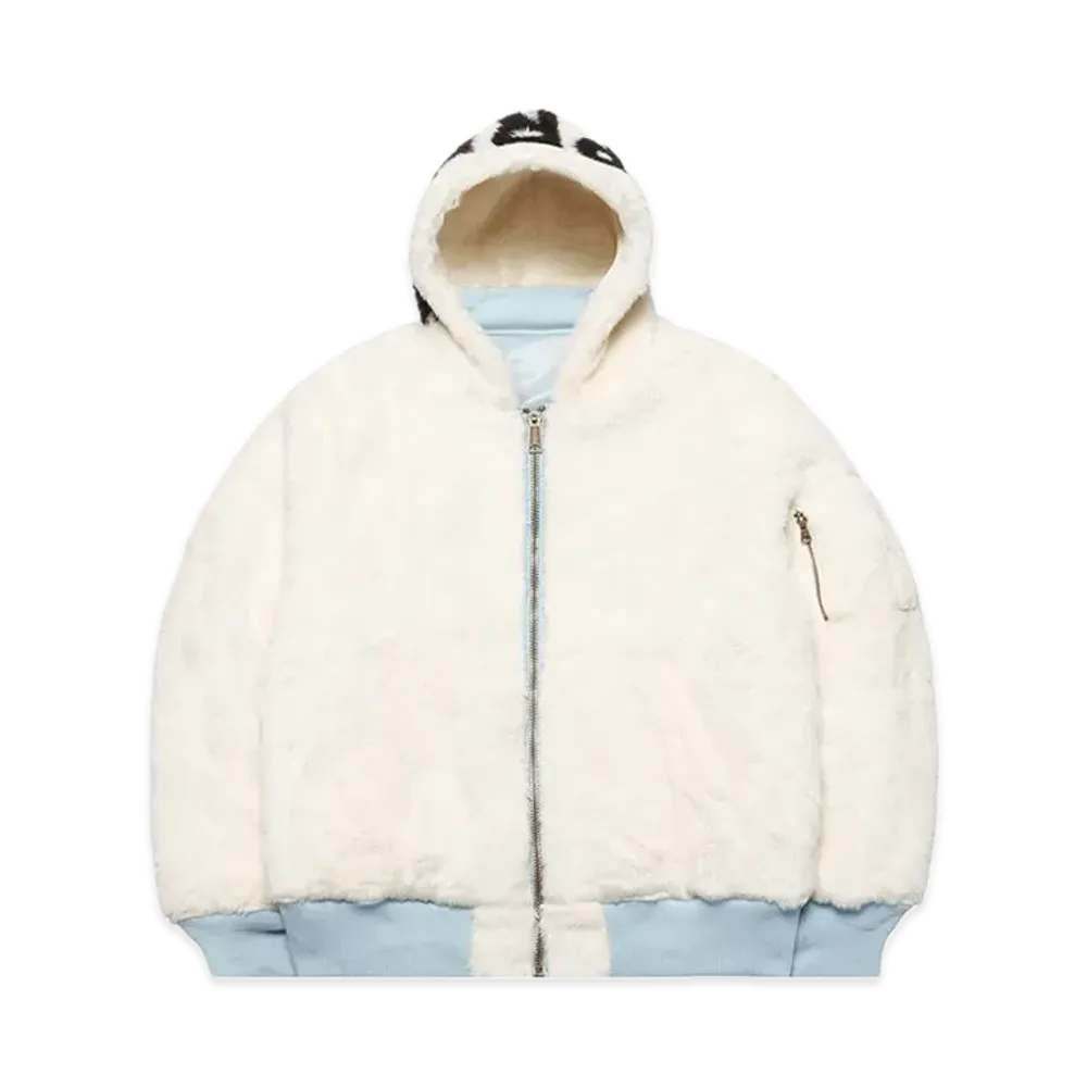 Supreme Faux Fur Reversible MA-1 "Light Blue"
