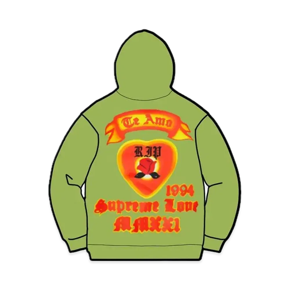 Supreme Love Hooded Sweatshirt "Green"