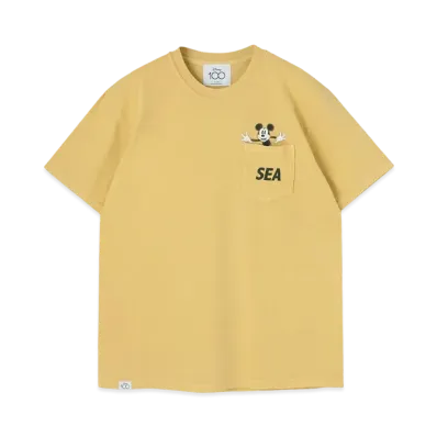WIND AND SEA Mickey Mouse / Pocket Tee "Mustard"
