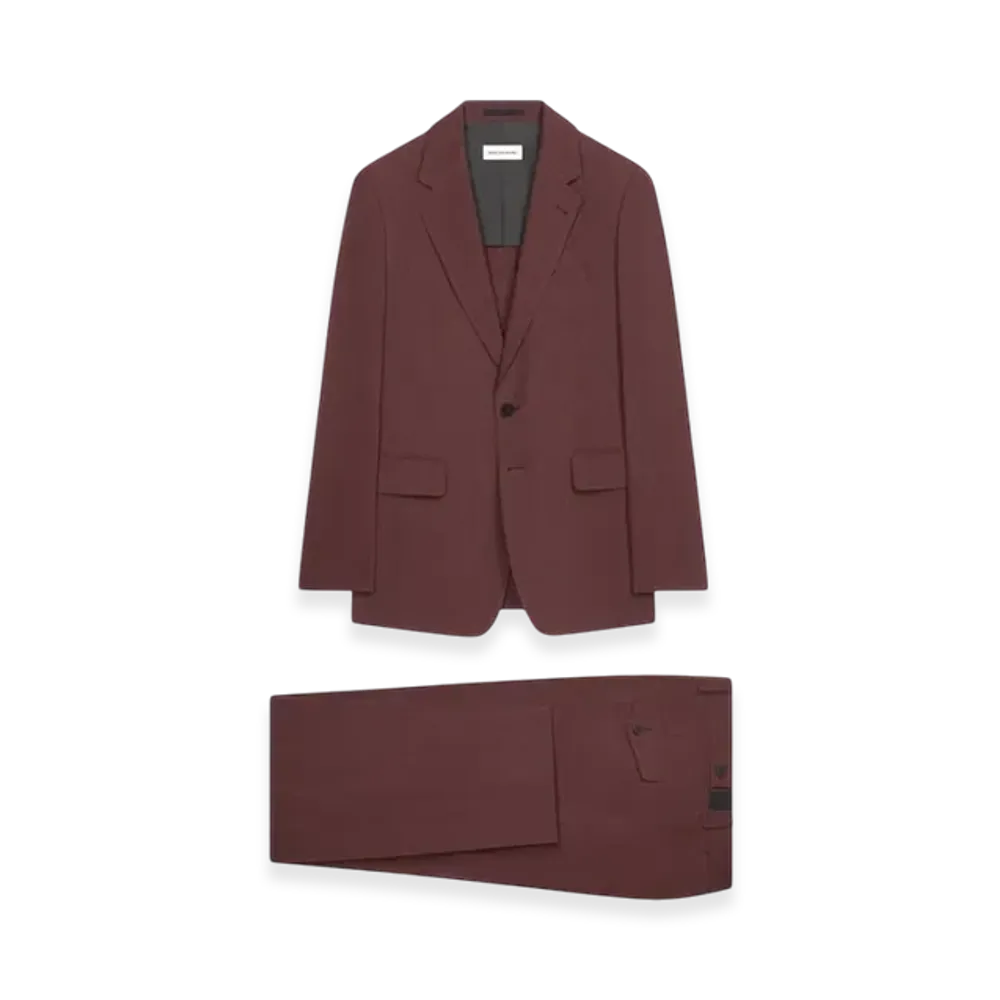 DRIES VAN NOTEN Soft Constructed Suit "Rust"