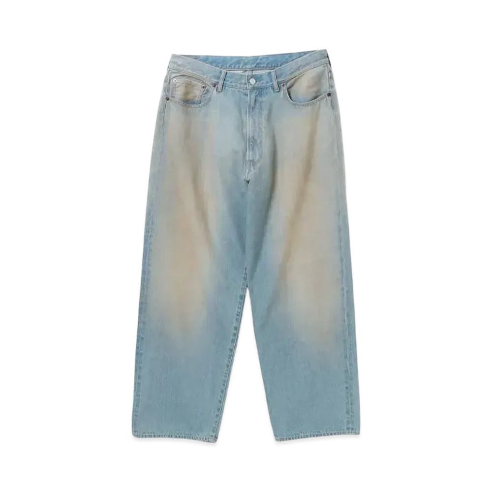 BEAMS Wide Fit Denim Pants "MidBlue"