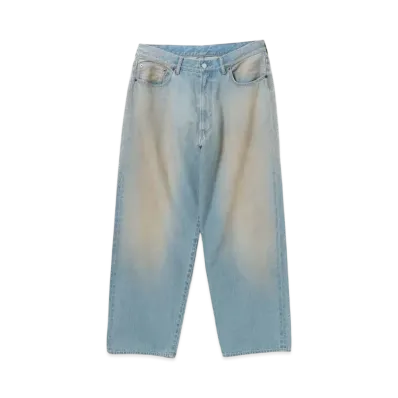 BEAMS Wide Fit Denim Pants "MidBlue"