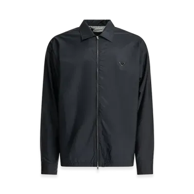 PRADA Re-Nylon Piuma Overshirt Jacket "Blue"