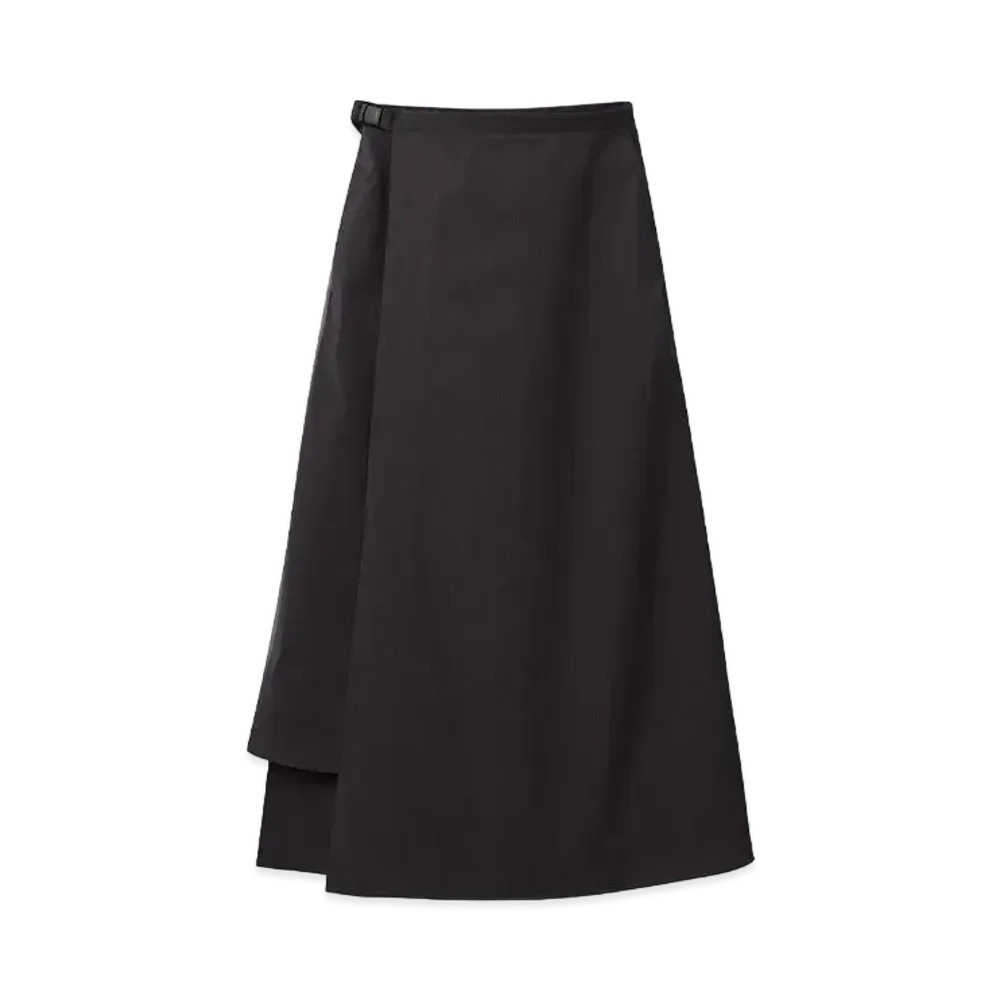 DESCENTE ALLTERRAIN Long Wrap Skirt "Black"
