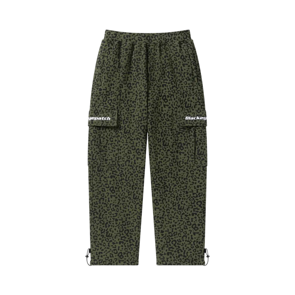 BlackEyePatch Tactical Logo Leopard Cargo Pants "Olive"