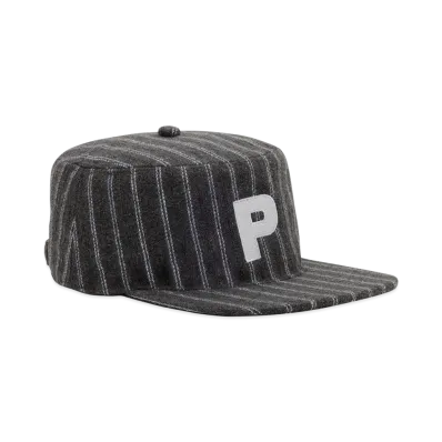 POINTLESS JOURNEY Stripe Pillbox Cap "Charcoal"