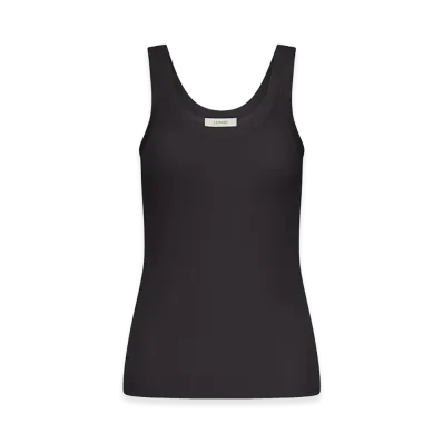 LEMAIRE Women's Ribbed Cotton Tank Top "Blue"
