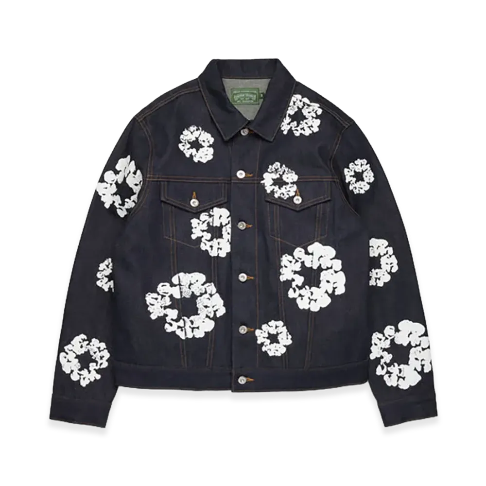 DENIM TEARS Cotton Wreath Denim Jacket "Selvedge"