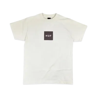 HUF Essentials Box Logo S/S Tee "Bone"