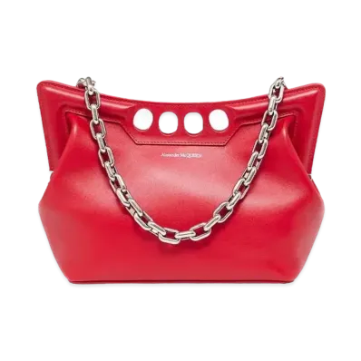Alexander McQUEEN Peak Bag Small "Welsh Red"