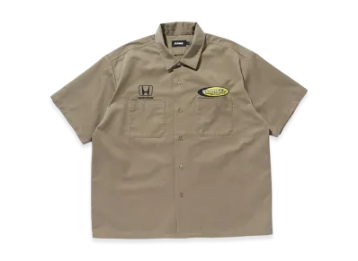 XLARGE x Honda Showoff S/S Work Shirt "Beige"