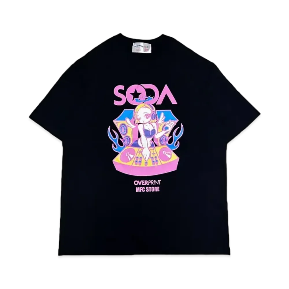 MFC STORE x over print x DJ SODA Ver. 3Saki S/S Tee "Black/Pink"