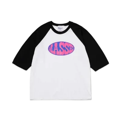 MASSES THREE QUARTER SHIRT OVAL "BLACK x WHITE"