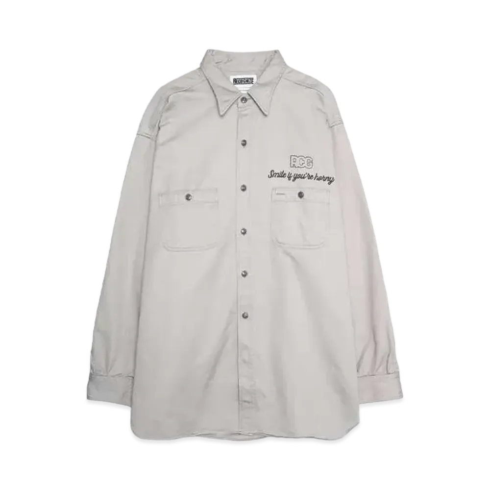 RECOGNIZE LOW RIDER CHEECH WORK SHIRTS "GRAY"