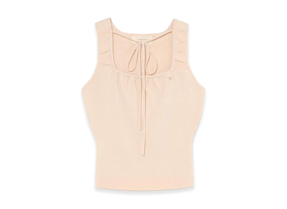 ANDMARY Women's Lil Heart Charm Tops "Ivory"
